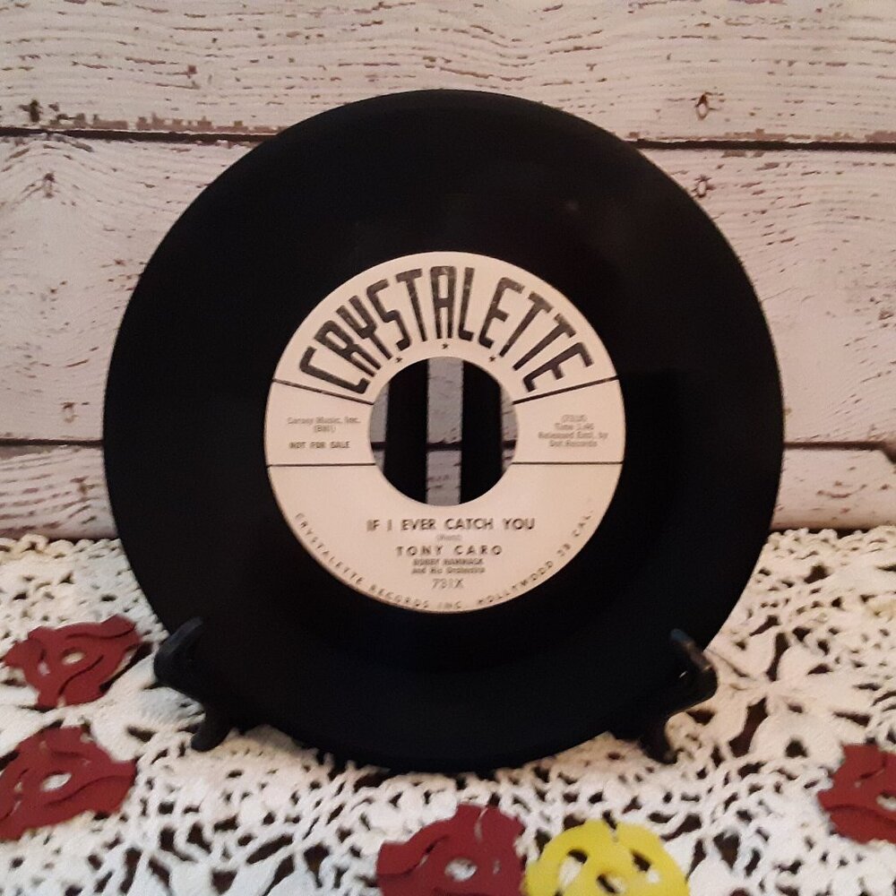 Tony Caro - A Year From Now / If I Ever Catch You - Promotional Record - 1959